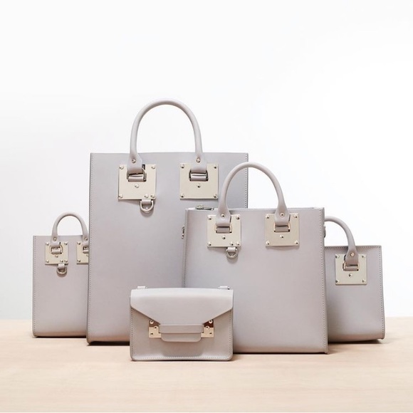 SOPHIE HULME Albion nano leather tote Bag (Gray) - Picture 5 of 8